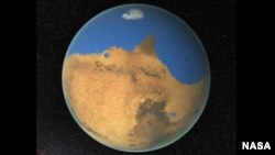 Científicos europeos aseguran que el agua se acumuló en Marte por efecto del deshielo.