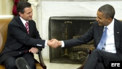 Barack Obama y el presidente de México, Enrique Peña Nieto, se reunieron por primera vez en noviembre pasado en la Casa Blanca.
