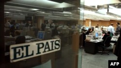 Redacción del diario El País, en Madrid, España