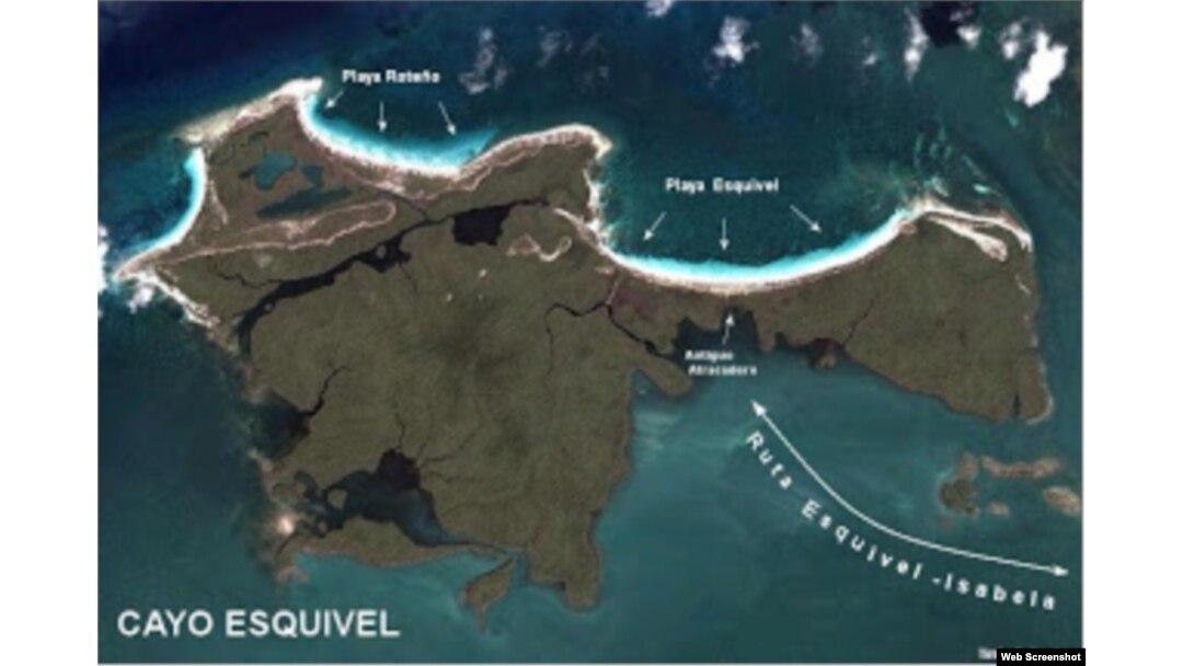 Cayo Esquivel, al norte de Sagua La Grande.