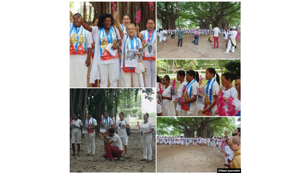 Reporta Cuba. Damas de Blanco. Foto: El Sexto (cortesía).