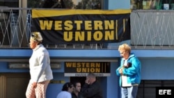 Una oficina de Western Union en la Habana / Foto: EFE
