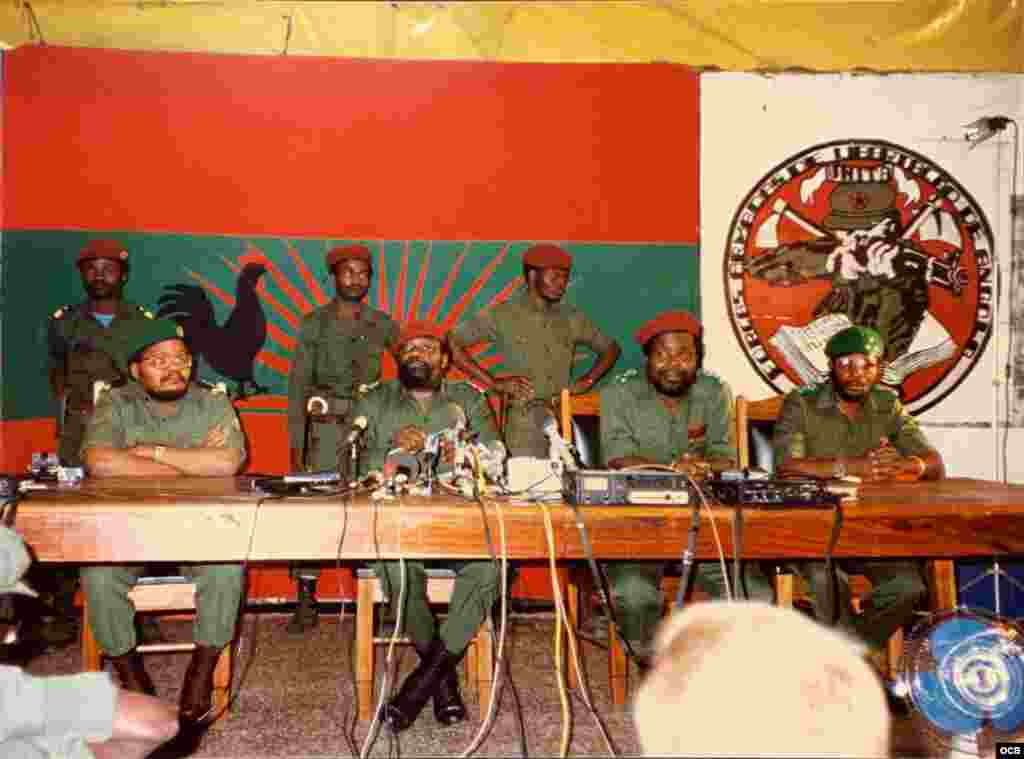Conferencia de prensa de Savimbi.