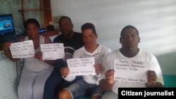 Reporta Cuba. Activistas en huelga de hambre, en Placetas.