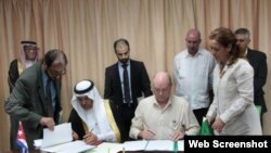 Arabia Saudita y Cuba firman acuerdos de colaboración