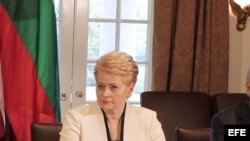 Dalia Grybauskaite de Lituania, presidenta de Lituania. 