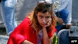 Una inmigrante venezolana en Ecuador.