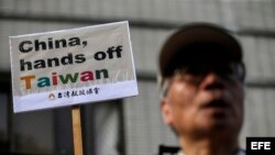 Protestan en Taiwán por reunión de presidente con gobernante chino
