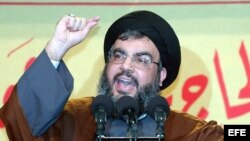 El líder libanés de Hezbollah Sheikh Hassan Nasrallah.