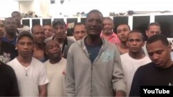 Colombianos presos en la La Yaguara, Venezuela. (Captura de video/DeJusticia)