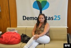 Fotografía cedida por la Agencia Brasil donde se ve a la médica cubana Ramona Matos Rodríguez en la sede del congreso en la ciudad de Brasilia (Brasil).