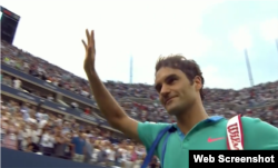 Federer dice adiós al público.