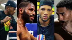 Erislandy Lara, Andy Cruz, David Osvary Morrell y Osley Iglesias