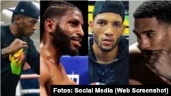 Erislandy Lara, Andy Cruz, David Osvary Morrell y Osley Iglesias