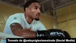 El boxeador cubano Osleys Iglesias Estrada.
