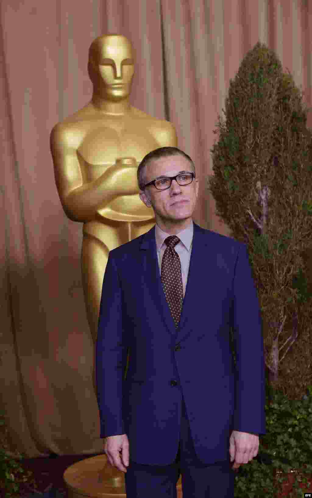 El actor austro-alem&aacute;n Christoph Waltz. Nominado al Oscar a Mejor Actor Secundario por Django desencadenado.