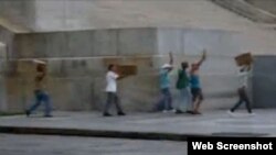 Opositores se dirigen al Capitolio La Habana 5 de agosto 2012