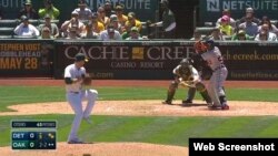 Yoenis Céspedes pegó su sexto jonrón de la temporada.