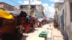 Complejo de viviendas familiares derrumbado en Santiago de Cuba.