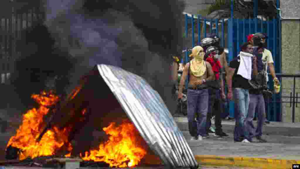 PROTESTA CONTRA EL GOBIERNO VENEZOLANO