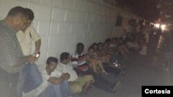 En protesta frente a la 4ta estación de policías en La Habana