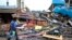 Pedernales, destrucción a causa del sismo de 7.8 grados en la escala de Richter registrado el sábado en la costa norte de Ecuador. 