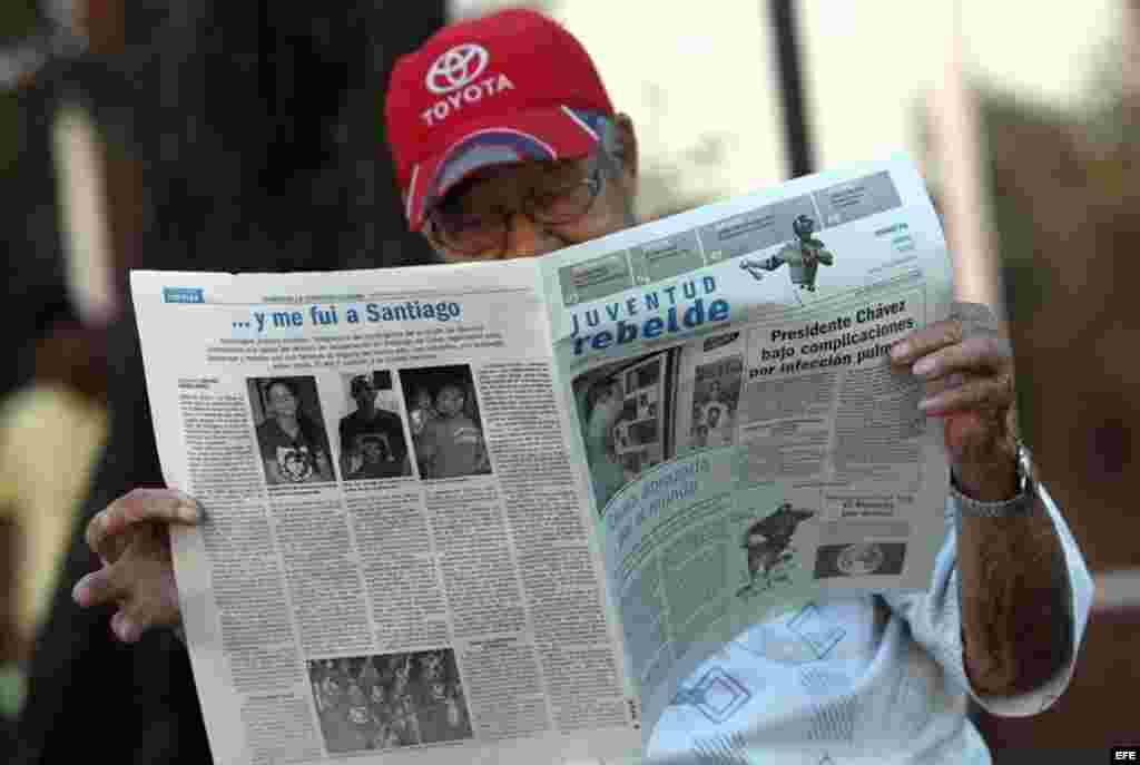 Chávez en la portada de Juventud Rebelde.