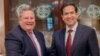 El jefe de la misión diplomática de Estados Unidos en Cuba, Mike Hammer, fue recibido por el Secretario de Estado, Marco Rubio.