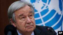 El secretario general de la ONU, Antonio Guterres. (AP Photo/Hadi Mizban, File).