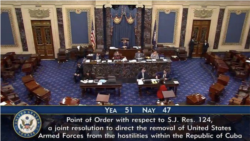 Votación en el Senado este martes