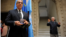 El Sr. Herman Portocarrero,Embajador jefe de la Delegación de la Unión Europea en Cuba y Eusebio Leal (der. al fondo). 