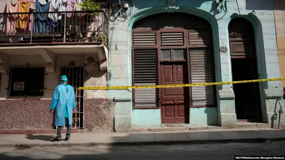 Una zona en cuarentena en La Habana.