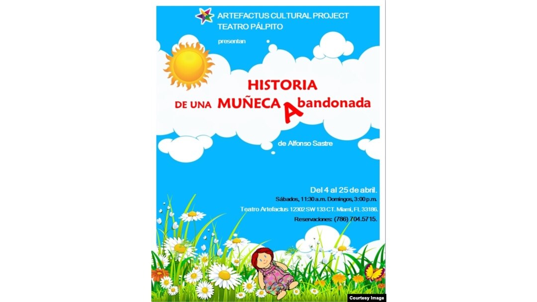 Cartel promocional de "Historia de una muñeca abanadonada". Cortesía de Artefactus Teatro.