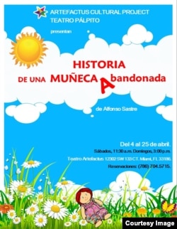Cartel promocional de "Historia de una muñeca abanadonada". Cortesía de Artefactus Teatro.
