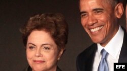 Dilma Rousseff y Barack Obama. Foto Archivo.