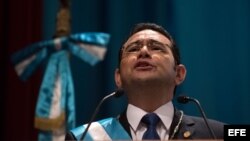 Presidente de Guatemala, Jimmy Morales.Foto Archivo.