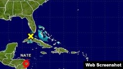 Se forma frente a Nicaragua ciclón tropical Nate.
