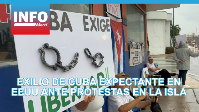 Exilio de Cuba se mantiene expectante en Estados Unidos ante protestas en la isla - marzo 15, 2026