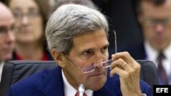 El secretario de estado estadounidense, John Kerry