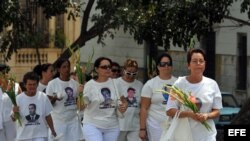 Las Damas de Blanco, en foto de archivo