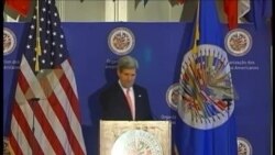 John Kerry pide a la OEA respeto para los derechos humanos en Cuba