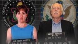 Ana Belén Montes y el fallecido Walter Kendall Myers, espías de Cuba infiltrados en el Pentágono y el Departamento de Estado.