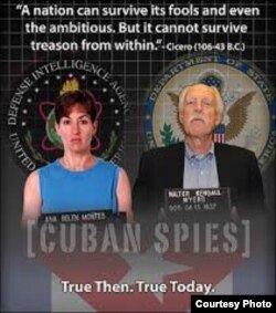Ana Belén Montes y Walter Kendall Myers, espías de Cuba infiltrados en el Pentágono y el Departamento de Estado.