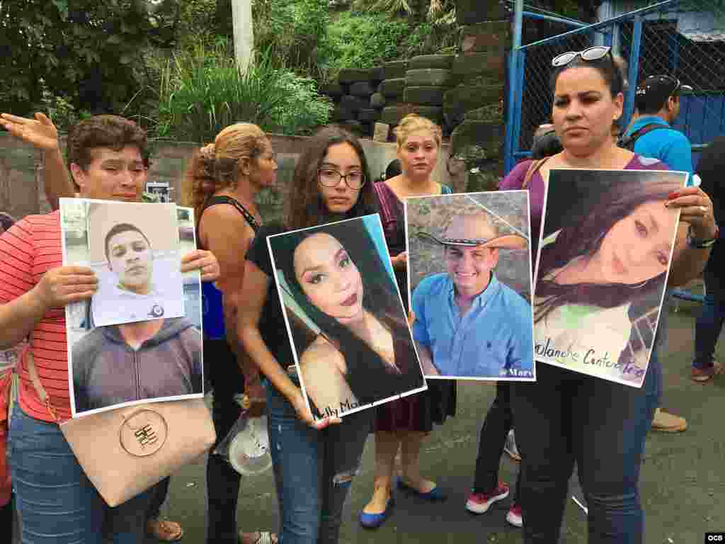 Nicaragüenses reclaman al gobierno de Daniel Ortega por familiares presos tras protestas. (Foto: Rodolfo Hernández)