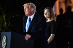 El presidente Trump en la ceremonia de juramentación