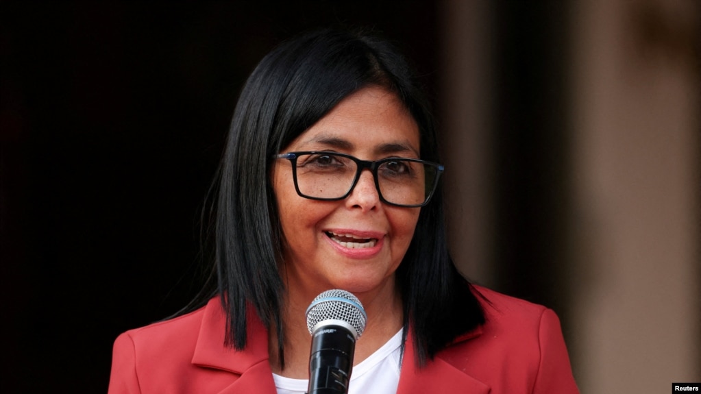 La presidenta interina de Venezuela, Delcy Rodríguez.