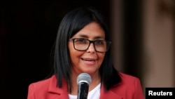 La presidenta interina de Venezuela, Delcy Rodríguez. 