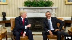 FOTOGALERIA: Obama recibe a Trump en la Casa Blanca