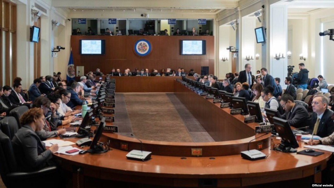 Sesión extraordinaria del Consejo Permanente de la OEA para analizar la situación en Venezuela. 
