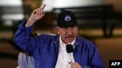 El presidente de Nicaragua Daniel Ortega durante un evento en Managua el 29 de noviembre de 2018.